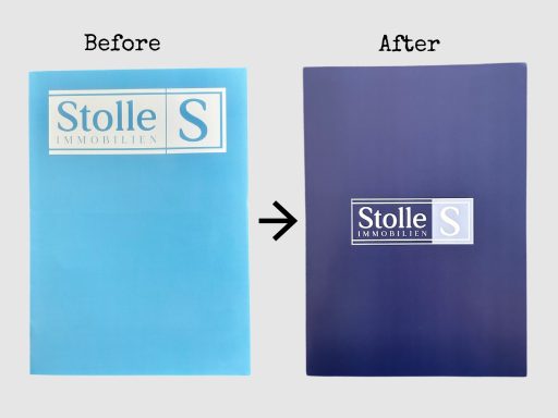 Grafikdesign und Print – Vorher Nachher Vergleich